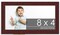 8x4 Solid Wood Picture Frame with UV-Resistant Acrylic & Acid-Free Backing, Available in 6 Finishes: Matte Black, Matte White, Metallic Bronze, Silver, Natural Wood Grain & Mahogany